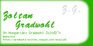 zoltan gradwohl business card